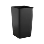 Krollen Industrial 50 Gallon Black Square Commercial Trash Can