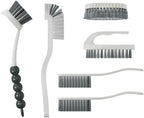 CN1ST 6 PCS Cleaning Brush, Scrub Brush Set for Kitchen and Bathroom Household Use with Various Brushes for Cleaning Dishes, Tiles, Corners and Floors