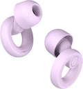 Jayine Ear Plugs for Noise Reduction, Reusable Concert Earplugs Hearing Protection, Soft Silicone Ear Plugs for Sleeping, Focus, Noise Sensitivity - Ear Tips in XS/S/M/L - Purple