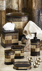 Zahari Home Decorative Trash Can for Bathroom, Office & Bedroom - 2.1 Gallons Stylish & Small Trash Can for Dorms, Desktop & Restroom - Chic Waste Basket for Compact Spaces, Zambia