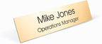 Providence Engraving Personalized Desk Name Plates - Custom Office Wall or Desk Name Plates With Aluminum Holder With Two Lines of Laser Engraved Text, 2" x 10"