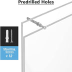 MaxGear Wall Mount Sign Holder 11 x 17 Inch, Clear Plastic Picture Frames with Mounting Screws, Door Sign Holders and Document Display Frame for Home, Office, Store, Vertical, 6 Pack