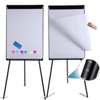 DexBoard 2 Pack Whiteboard Easel 36" x 24" Height Adjustable, Magnetic Dry Erase Board with Tripod Stand, Portable Presentation Easel Includes Flip Chart Paper Pad (25 Sheets), Magnets & Eraser