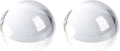SWTHONY 2pcs 3.1inch Crystal Dome Magnifying Paperweight, Reading Magnifier Glass Paper Weights for Outdoor Events, Office Desk