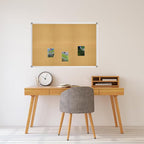 Lockways Cork Board Bulletin Board, Double Sided Corkboard 36" x 24", Wall-Mounted Aluminum Framed Message Presentation Notice Board 3 x 2