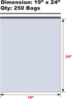 iMBAPrice 250 - 19x24 Premium Matte Finish White Poly Mailers Envelopes Bags (iMBA-7PM-250)