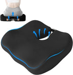 Extra-Dense Seat Cushion for tailbone pain relief ，Ergonomic seat cushions for office chairs，sciatica pain relief pillow , pressure relief Seat Cushion,office chair cushion，car seat cushion-Black