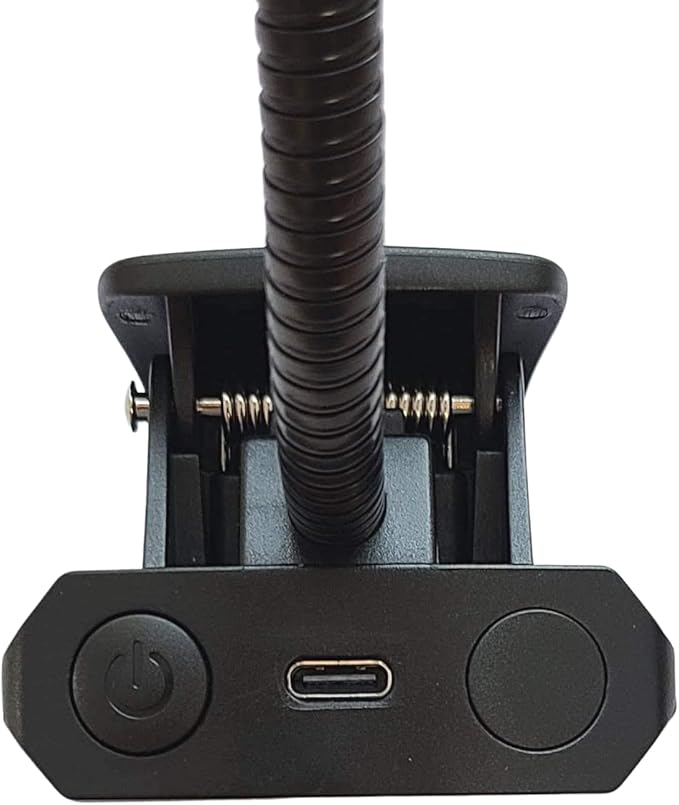 Rechargeable Clip-on Music Stand Orchestra Light- 10 Bright LEDs- Includes USB Cord, Wall Plug, and Carrying Bag- Also for Reading, DJs, Artists, Crafting