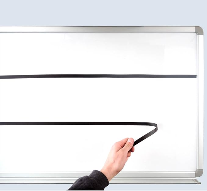 StoreSMART® - Magnetic Lines and Board Dividers - 1/2-inch x 25-feet - for Magnetic WHITEBOARDS ONLY- Does not Work on Plain whiteboards or glassboards - ML1/2-25
