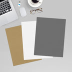 LUXPaper 8.5" x 11" Cardstock | Letter Size | Sterling Gray Linen | 100lb. Cover | 50 Qty