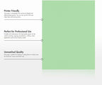 LUXPaper 8.5" x 11" Paper | Letter Size | Pastel Green | 60lb. Text | 500 Qty