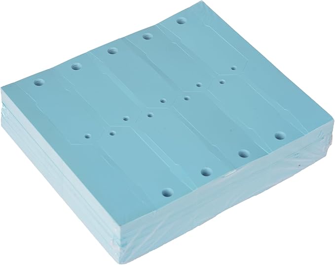 Self Locking Arrow Key Tags 1,000 Pcs (Blue) - Size 4 1/2" x 3/4" Plastic Car Key Labels Arrow ID Tags | Key Identification Tags Self Lock for Car Dealer Supplies, Office Automotive Shops
