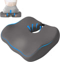 Extra-Dense Seat Cushion for tailbone pain relief ，Ergonomic seat cushions for office chairs，sciatica pain relief pillow , pressure relief Seat Cushion, office chair cushion，car seat cushion-Grey
