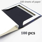 BE-TOOL Carbon Paper 100PCS A5 Copy Carbon Paper Repeatedly Use Blue Carbon Paper for Wood, Paper, Canvas (12.75CM18.5CM)