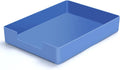 AZFUNN Letter-Size Tray Desk Letter Tray Paper Tray, Sturdy Heavy-Duty Plastic Printer Paper Tray, Single-Tier Stackable File Storage Organizer for Office Home (1, Blue)