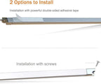 Cefrank Under Cabinet Lighting Bookshelf Light Bar - UL-Listed - Low Profile - Energy Saving - Cool to Touch - Soft Warm White