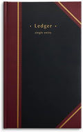 STAPLES Ledger Book, Black, 150 Sheets – Hardbound Record Book for Accounting, Finance & Business Logs