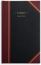 STAPLES Ledger Book, Black, 150 Sheets – Hardbound Record Book for Accounting, Finance & Business Logs