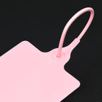 100 Plastic Shipping Tags - Waterproof, Writable, Hanging Tags with One Pink Marker Pen