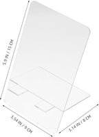 Generic 3pcs Acrylic Writing Memo Boards with Stand 9X15Cm Dry Erase Desktop Message Boards for Office and Student Use
