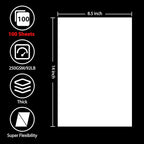 OcePor 100 Sheets White Cardstock 8.5” x 14”, 92lb/250gsm Black Card Stock, Thick Card Stock Paper, Heavy Cardstock Paper for Printer, Resume, Scrapbooks, Art, Crafts, Business Cards