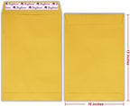 Bonfasvo 300 Pack 10x13 Brown Catalog Envelopes Peel & Seal Security Mailing Envelopes 120GSM Kraft Paper self Seal Envelopes for Invitations Papers Photos Documents Pictures Papers Files