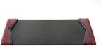 Dacasso Burgundy Leather 25.5" x 17.25" Side Rails Desk Pad