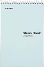 Mintra Office Steno Books (Pastel Colors 4pk - Green Tint Paper, Gregg Ruled)