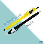 SyPen Personalized Pens With your Custom Logo or Text-500 Pack Bulk-for Businesses, Parties, and Events, Custom Printed Slim Ballpoint Click Pens, Purple Barrel Color, Black Ink