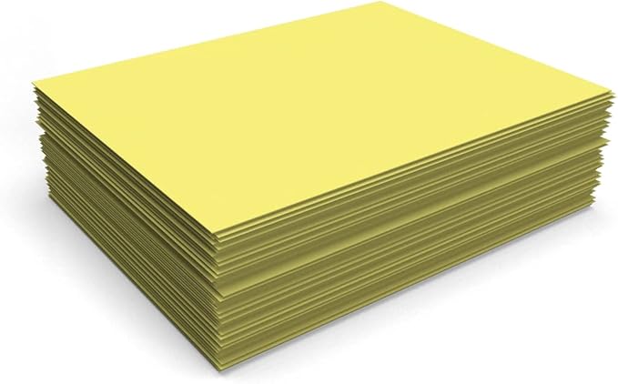 LUXPaper 8.5" x 11" Paper | Letter Size | Pastel Canary Yellow | 60lb. Text | 1,000 Qty