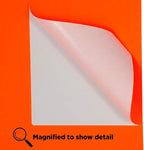 JAM PAPER Shipping Address Labels - 4 x 5 - Quarter Page/Extra Large - Neon Deep Red/Orange - 120/Pack