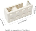 4 Pack Desktop Tape Dispenser Cute 4 Color Tape Dispenser for Gift Wrapping Tape Cutter for Office Home School and Crafts