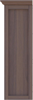 OSCHF Cube Shelf Bookcase with Base - Wooden 3 Tiers Floor Standing Low Storage Cabinet for Home and Office, 12-Cube Lattice Bookshelf, Walnut