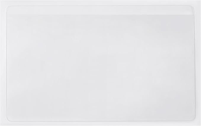 Juvale Photo Sleeves - 5.5 x 8.8 Inches, Clear, 50 Pack - Index Card Holder & Label Sleeves for Planners - Top-Load Card Protector - Office Supplies
