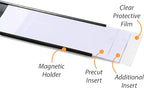 SmartSign Magnetic 'C' Channel Label Holders | 2.5" x 6" Pack of 10