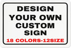 Custom Metal Personalized Signs With Photo Text Logo - Wall Decorative House Signs For Business & Home