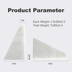 Karibiber Marble Book Ends, Non-Skid Bookends for Shelves, Composite Bookend with Natural Marble, Heavy Duty Book Stopper, Collected CDs and Oversized Books Organizer, Gold & Black Decorative Bookends