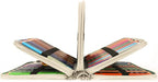 Vomgomfom Colored Pencil Case - 300 Slots Pencil Holder with Zipper Closure Twill Fabric Large Capacity Pencil Case for Watercolor Pens or Markers (White)