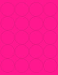 NextDayLabels - 8-1/2 x 11 Neon Color High Light Fluorescent Labels for Laser & Inkjet Printer (Pink Fluorescent, 2" Round - 20 Per Page | 1000 Labels)
