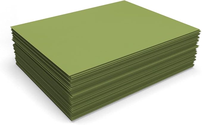 LUXPaper 8.5" x 11" Paper | Letter Size | Avocado Green | 70lb. Text | 250 Qty