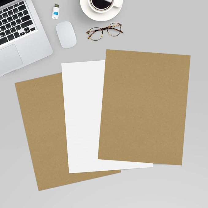 LUXPaper 8.5" x 11" Paper | Letter Size | Grocery Bag Brown | 70lb. Text | 50 Qty