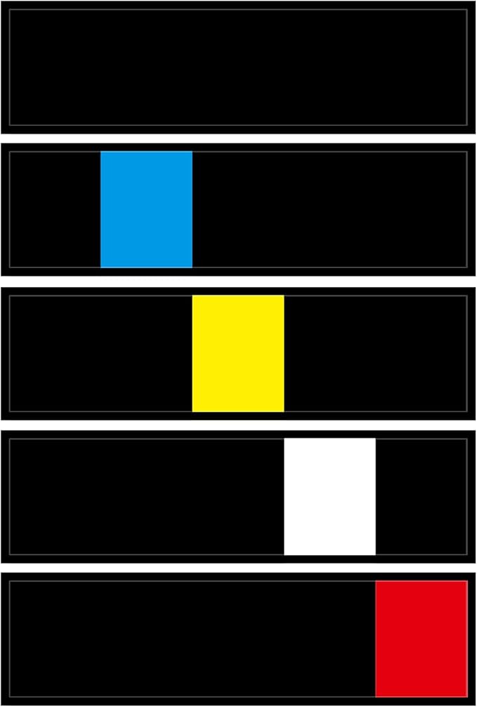 Blank Office Door Signn,Exam Room Sign,Medical Door Signs for Doctors Offices, Hospitals and Clinics,Primary Colors, 5 Sign System, 10" x 3"-Black