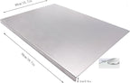 BILLAMB Stainless Steel Cutting Boards for The Kitchen, Suitable for Meat, Fruits, Vegetables, Bread, and Baking Large-sized Cutting Boards (50 x 40cm/19.7 x 15.7 in)