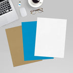 LUXPaper 8.5" x 11" Classic Linen Paper | Letter Size | Avon Brilliant White | 70lb. Text | 1,000 Qty