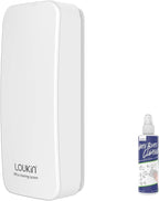 loukin Magnetic Dry Erase Eraser, Whiteboard Eraser, Glass Board Remover, 3.4 fl oz Whiteboard Cleaner Included, for Classroom, Home and Office Use (White)