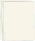 50 Sheets Cream Cardstock 8.5 x 11, Creebe 65lb Off White Card Stock Ivory Printer Paper for Cards Making, Office Printing, Wedding