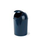 Umbra 1.25 Gallon Mini Waste Can with Removable Swing-Top Lid - Small Garbage Bin for Kitchen, Bathroom, Bedroom, Office - Compact Trash Can Fit Under Tables & Counters - Dark Blue