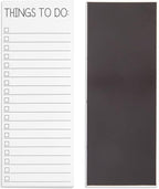 Paper Junkie Grocery & Shopping List Magnetic Notepad for Fridge - 6-Pack Slim Notepads, 3.5 x 9 In, 60 Sheets per Pad, White Magnetic Backing - Checkboxes for To-Do & Grocery Items