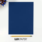 LUXPaper 8.5" x 11" Cardstock | Letter Size | Navy Blue | 100lb. Cover (183lb. Text) | 50 Qty