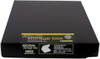 Lineco Folio Storage Box, Clamshell Design with Metal Edge. 11.5x17.5x1.75 Inches, Archival Boxboard, Preserve Photos, Cards, Magazines, Documents, Art, Ephemera, Family Records, Black, Pack of 1